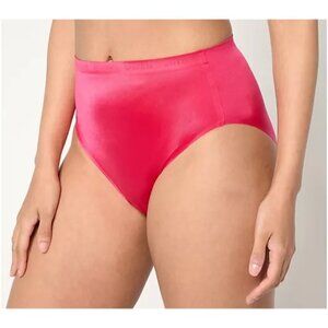 Breezies Invisible Comfort Hi-Cut Panty 2 Pack All Magenta Large A647758 NEW